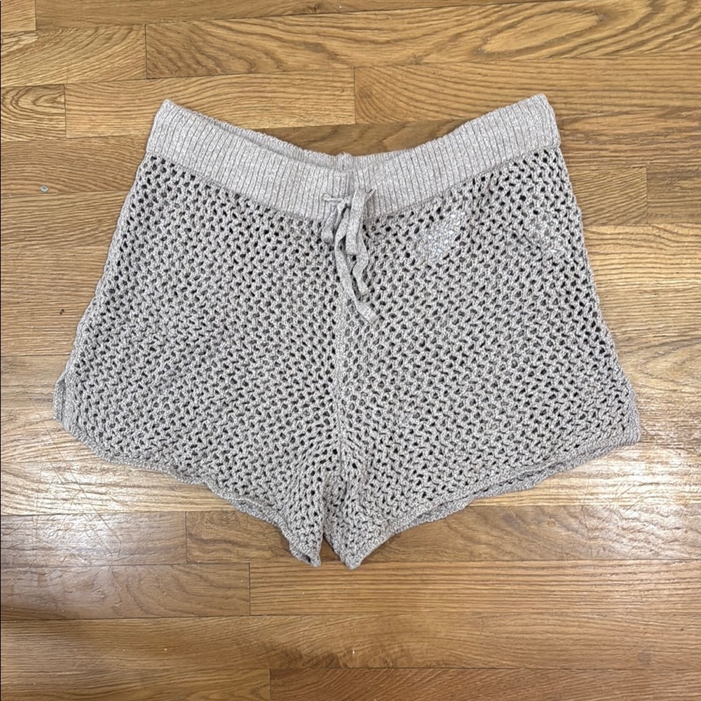 NWT Beige Crochet Women's Shorts